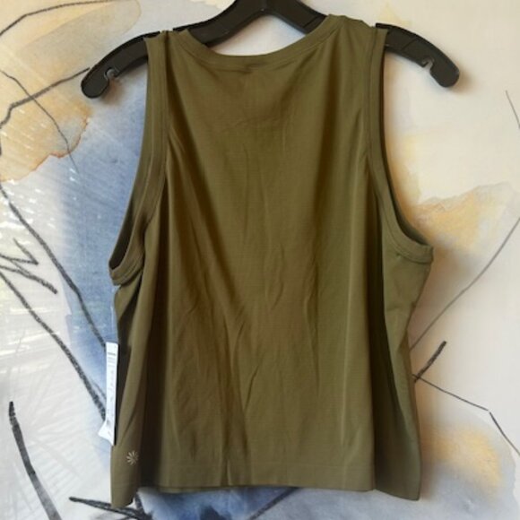 Athleta Olive Green Muscle Tee - Picture 2 of 8
